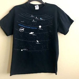 NASA T-Shirt Planets Graphic Size Medium